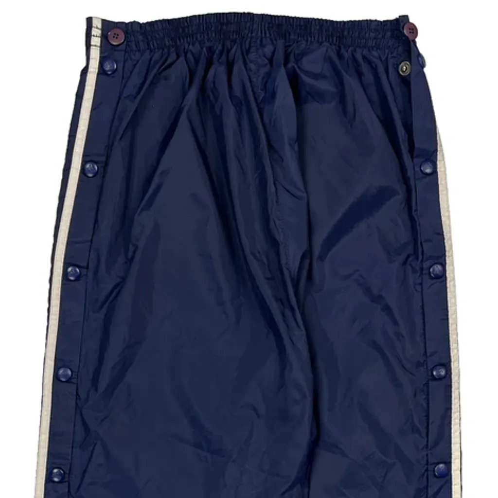 Adidas Striped Track Pants - Small Blue Nylon - Image 6