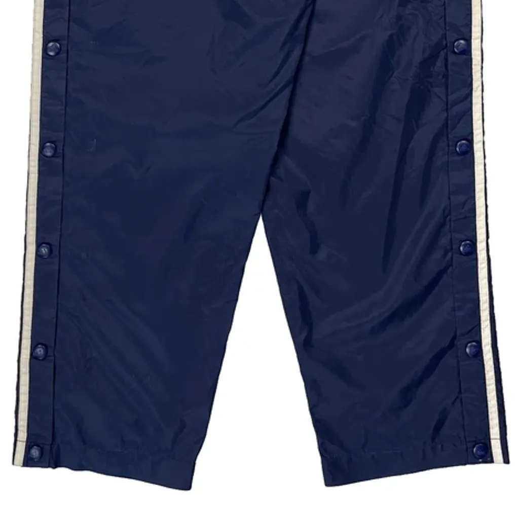 Adidas Striped Track Pants - Small Blue Nylon - Image 7