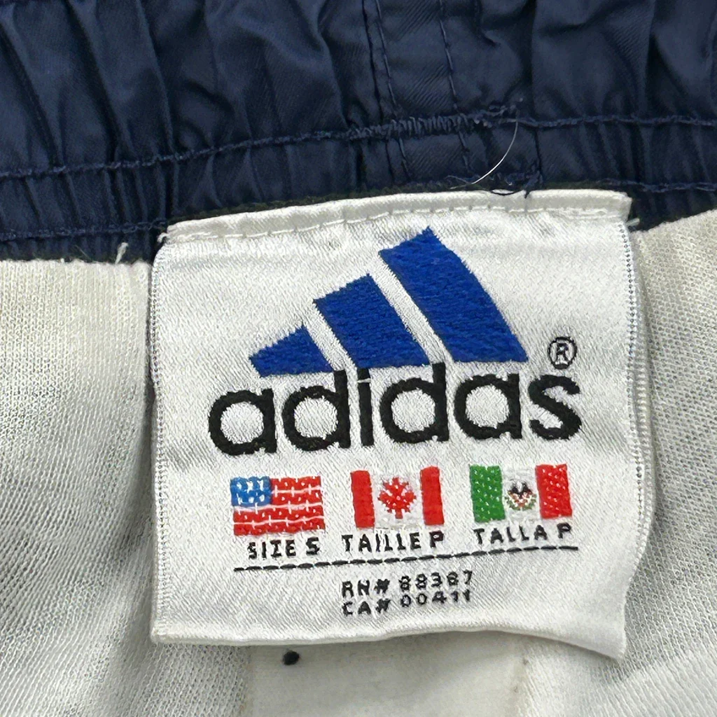 Adidas Track Pants - Small Blue Polyester - Image 3