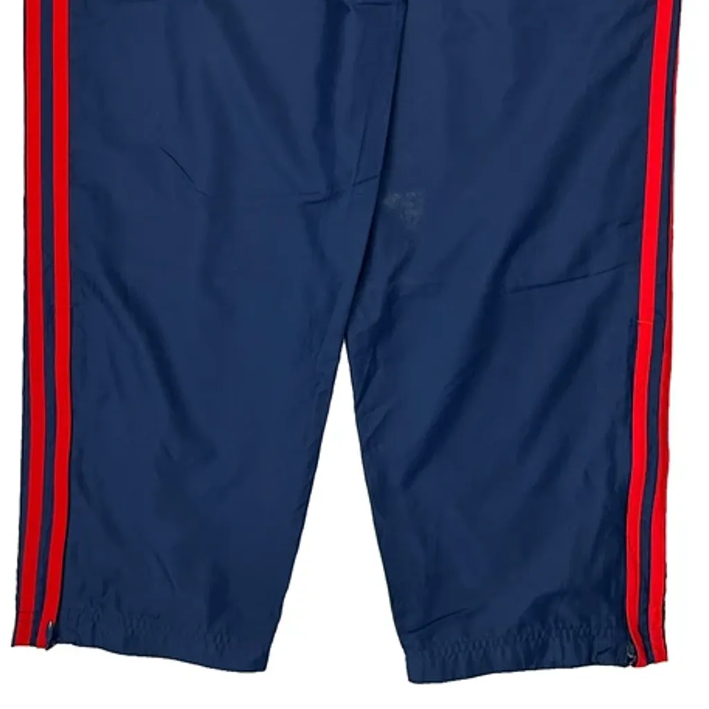 Adidas Striped Track Pants - Small Blue Polyester - Image 6