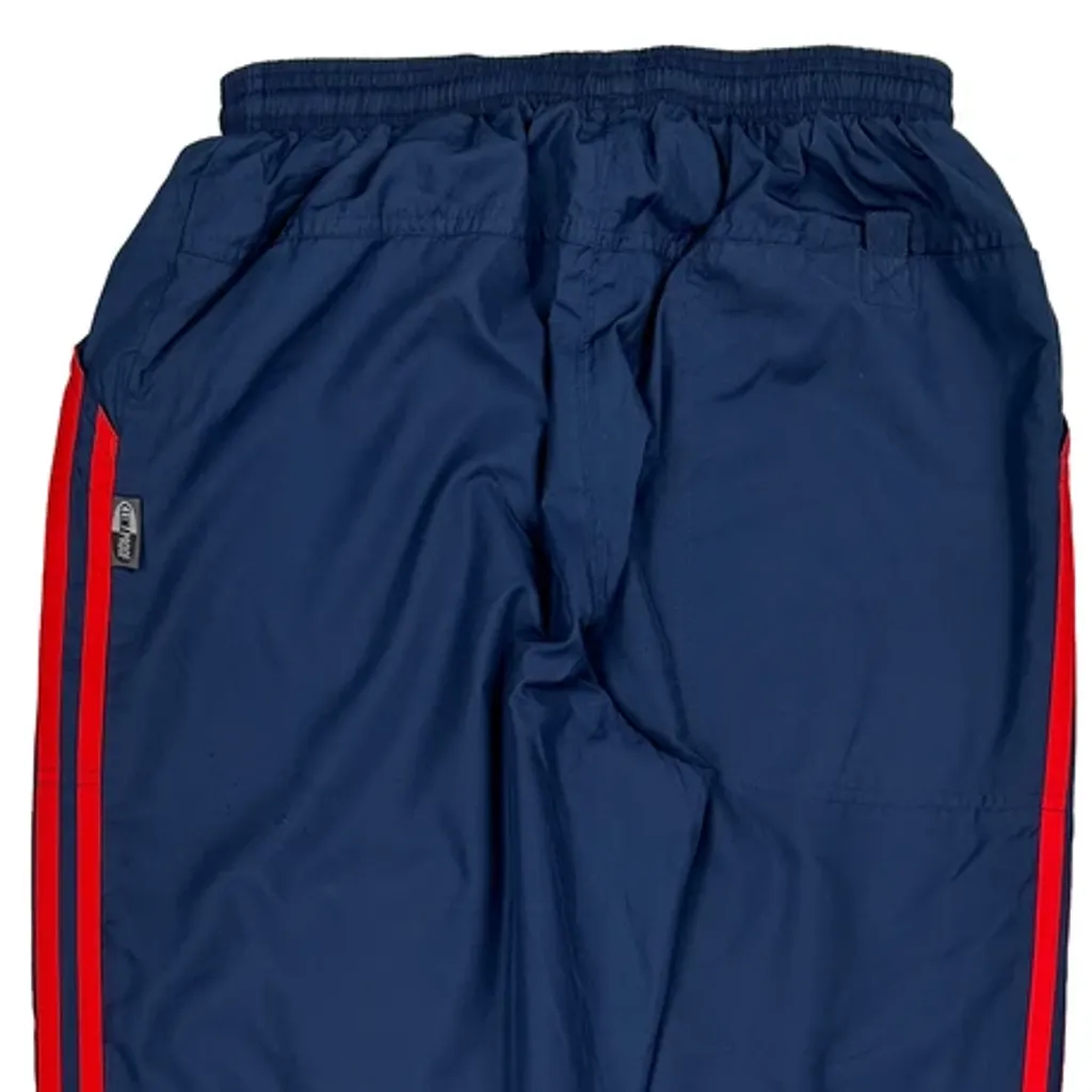 Adidas Striped Track Pants - Small Blue Polyester - Image 7