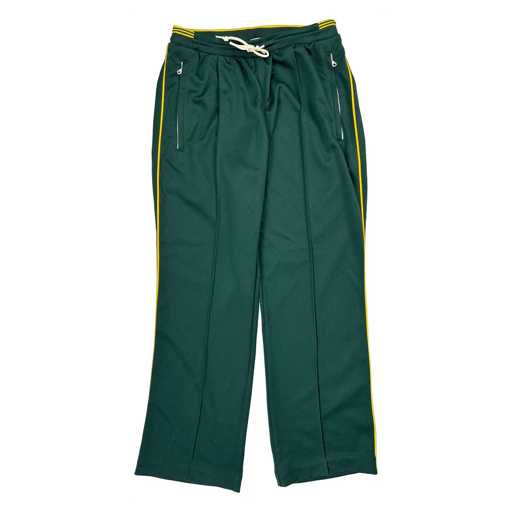 Adidas Track Pants - Medium Green Polyester