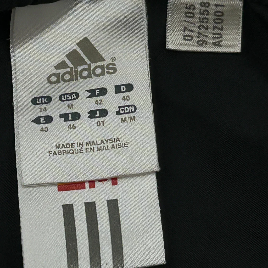 Adidas Track Pants - Medium Black Polyester - Image 3