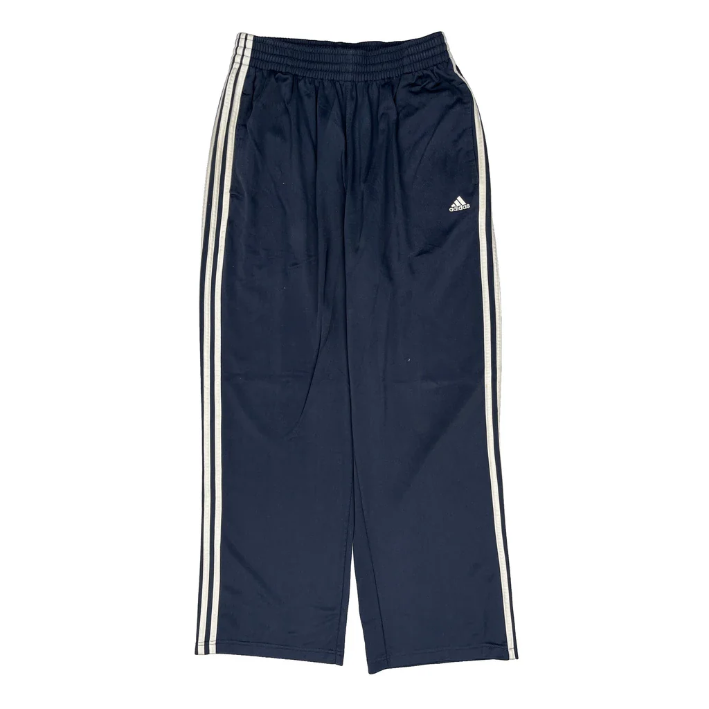 Adidas Striped Tracksuit - Large Navy Polyester - Image 2