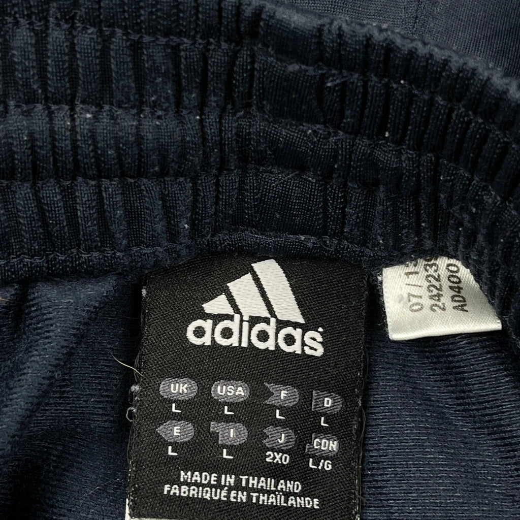 Adidas Striped Tracksuit - Large Navy Polyester - Image 3