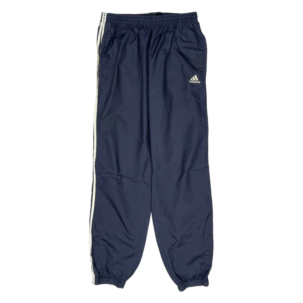 Adidas Striped Tracksuit - XL Navy Nylon - Image 2