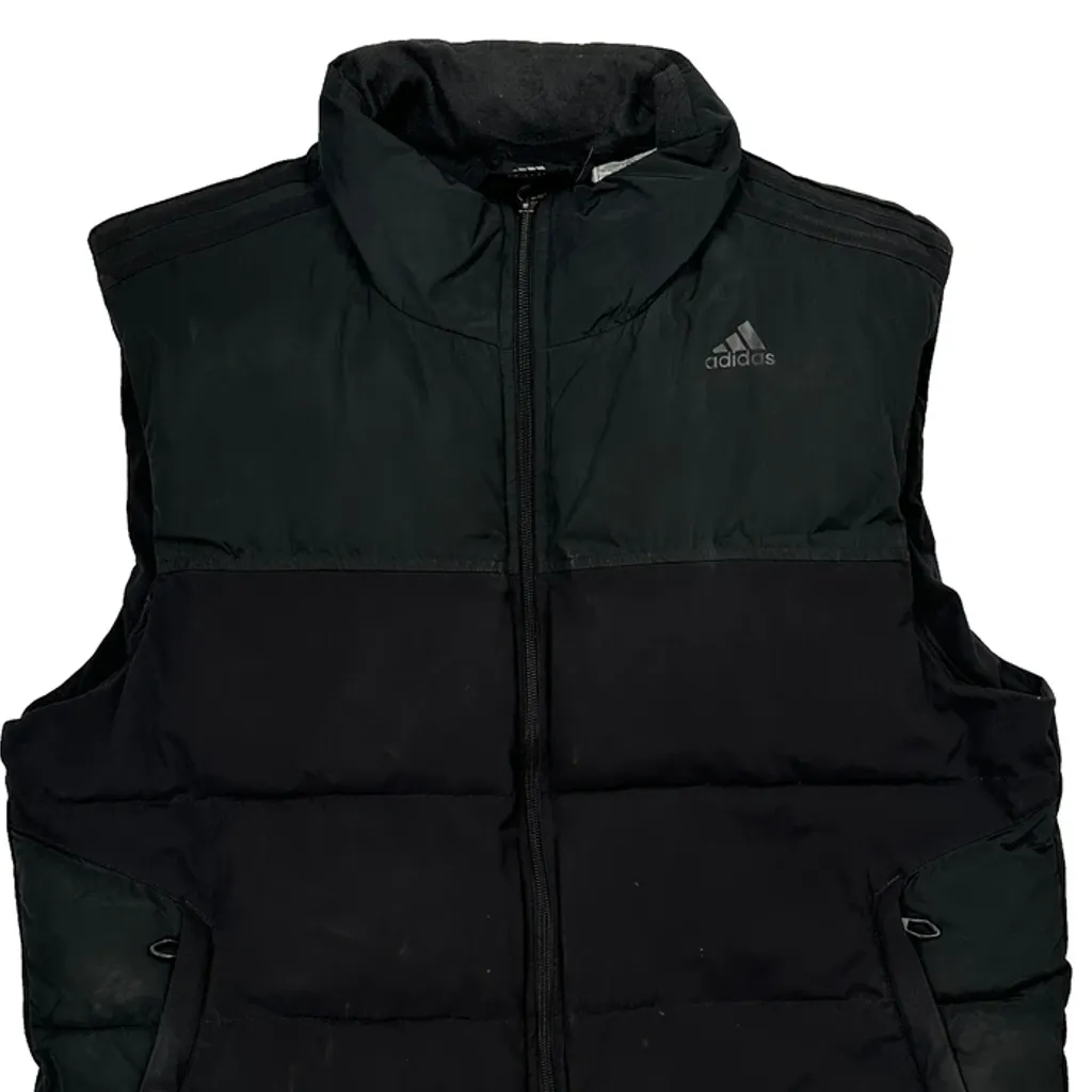 Adidas Puffer Vest - Medium Black Polyester - Image 5