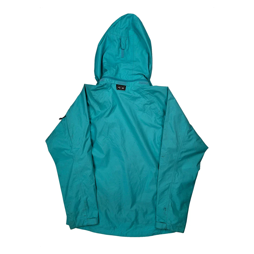 Adidas Waterproof Jacket - Medium Blue Polyester - Image 2