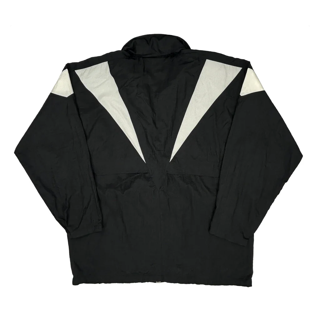Adidas Oversized Windbreaker - Large Black Polyester - Image 2