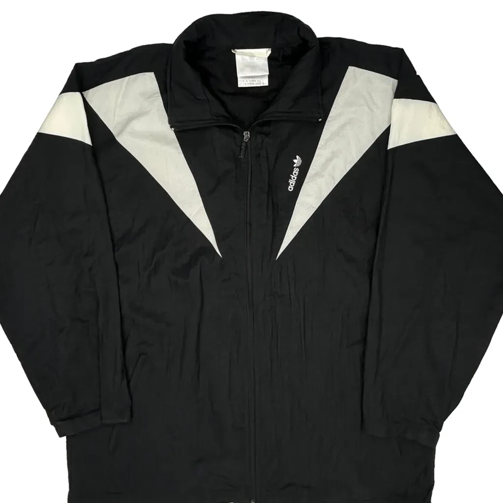 Adidas Oversized Windbreaker - Large Black Polyester - Image 5