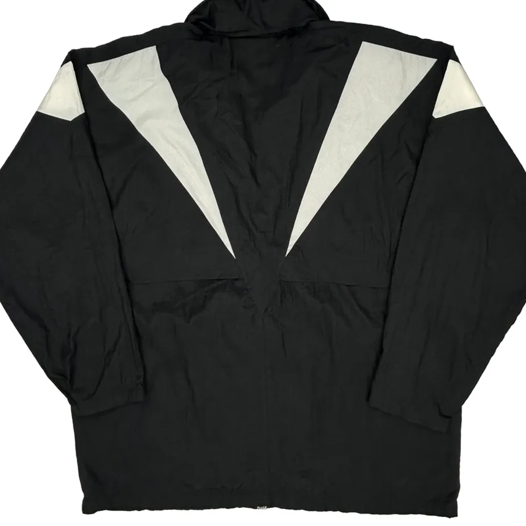 Adidas Oversized Windbreaker - Large Black Polyester - Image 7
