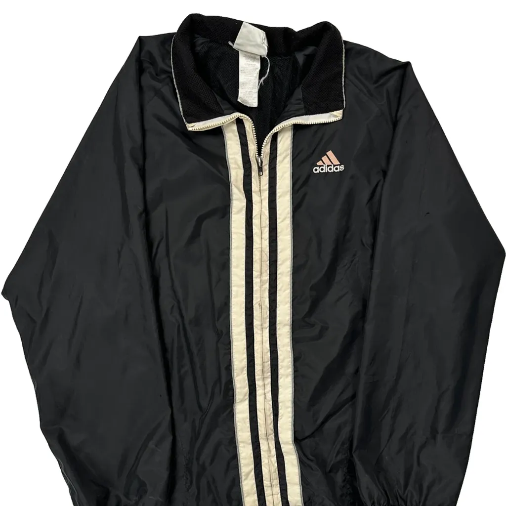 Adidas Windbreaker - Large Black Polyester - Image 4