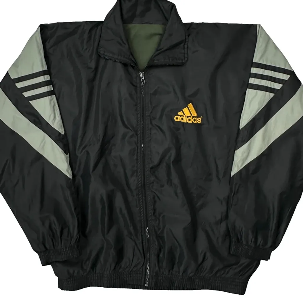 Adidas Windbreaker - Large Black Polyester - Image 4