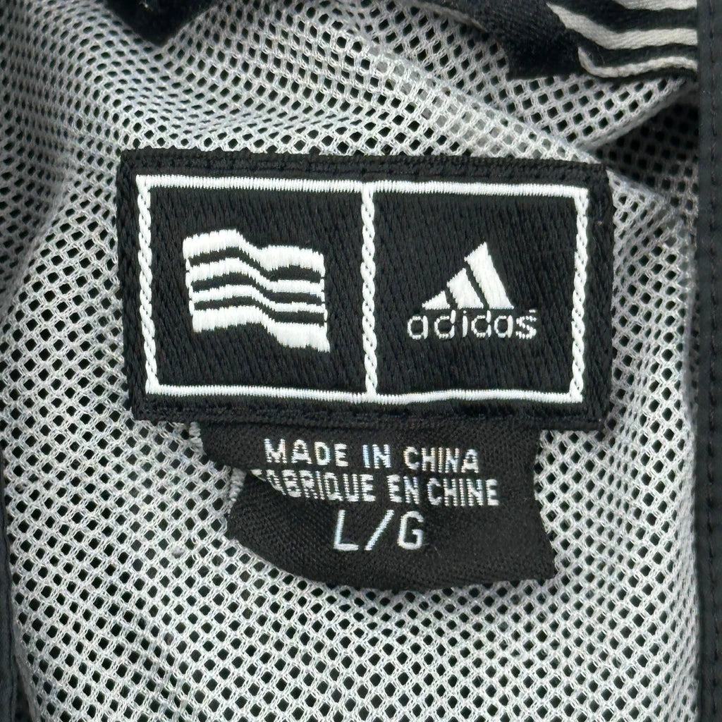 Adidas Windbreaker - Large Black Polyester - Image 3