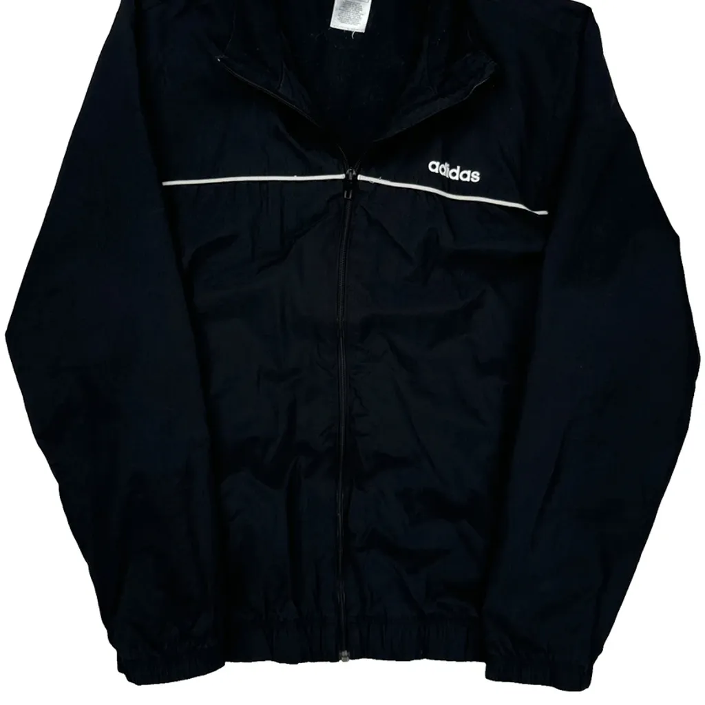 Adidas Windbreaker - Large Black Polyester - Image 4
