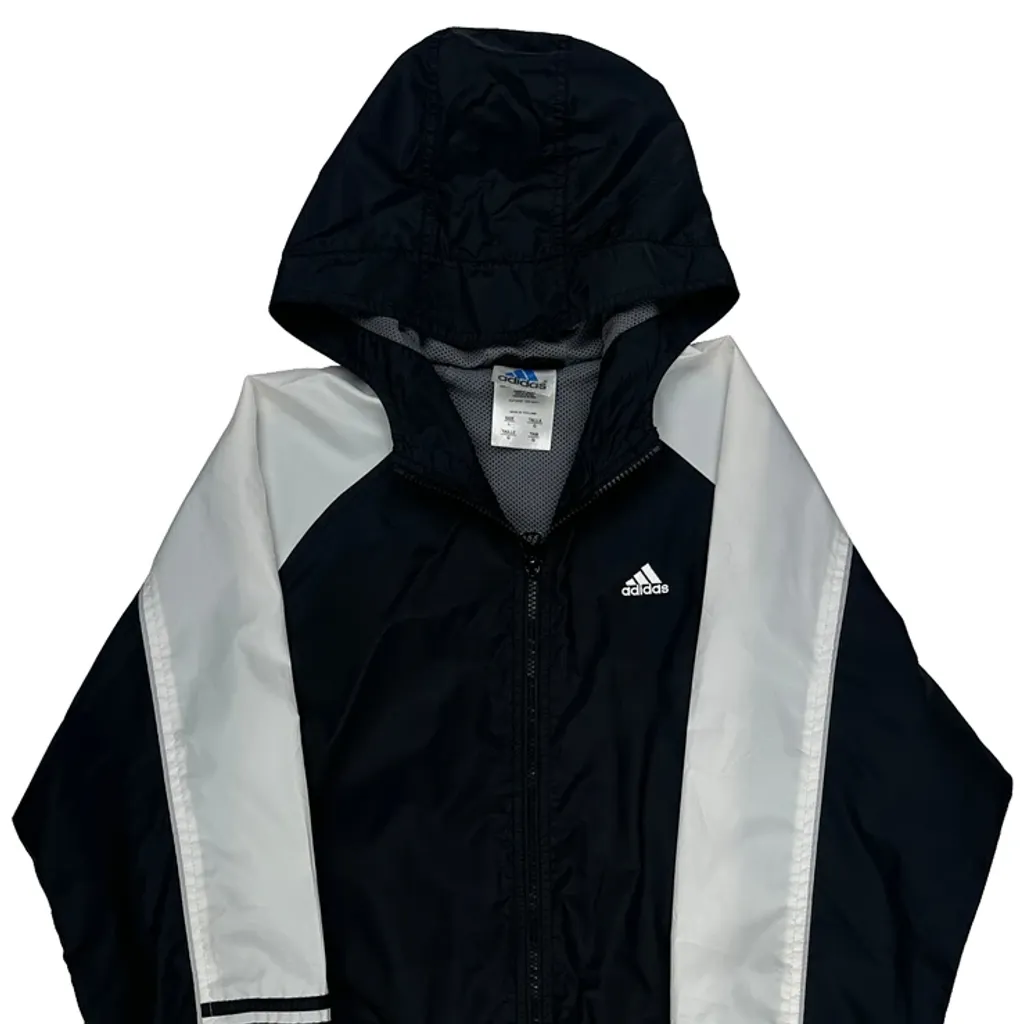 Adidas Windbreaker - Large Black Polyester - Image 4