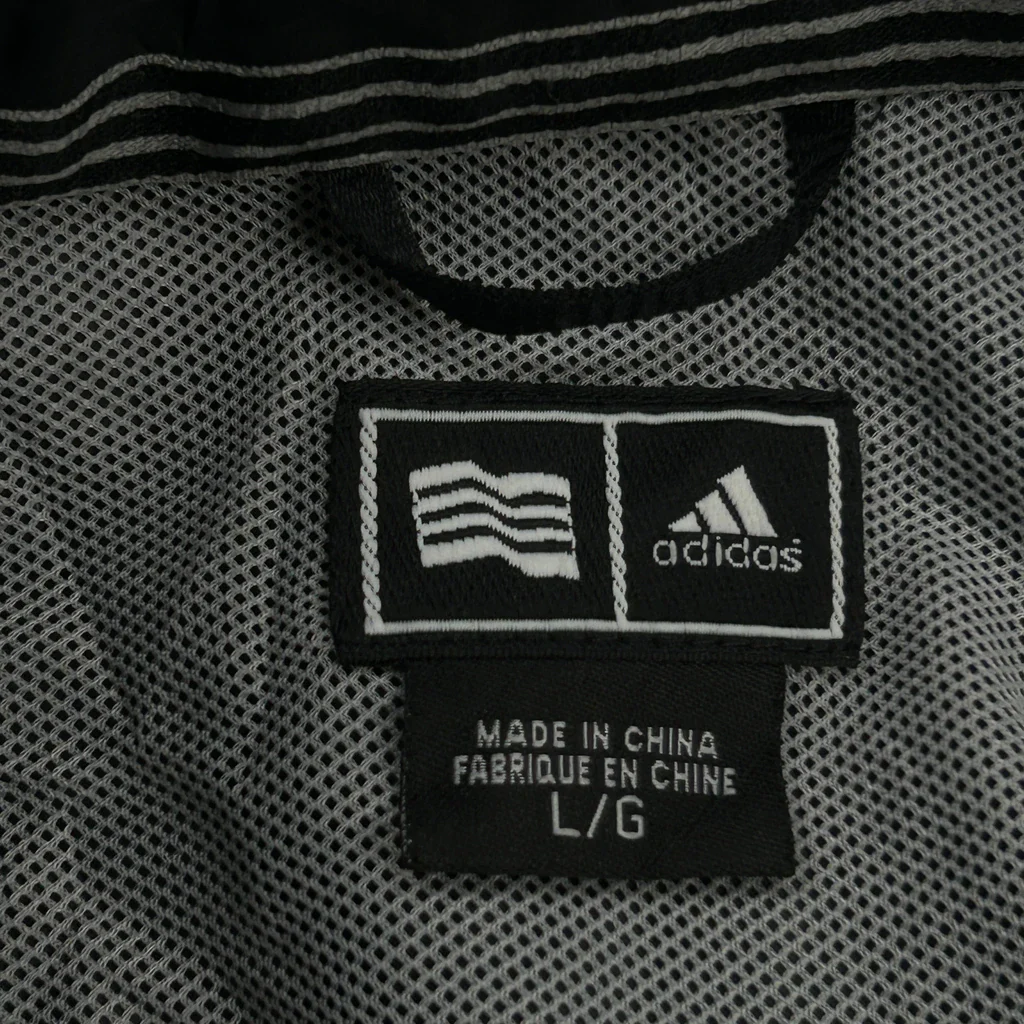 Adidas Windbreaker - Large Black Polyester - Image 3