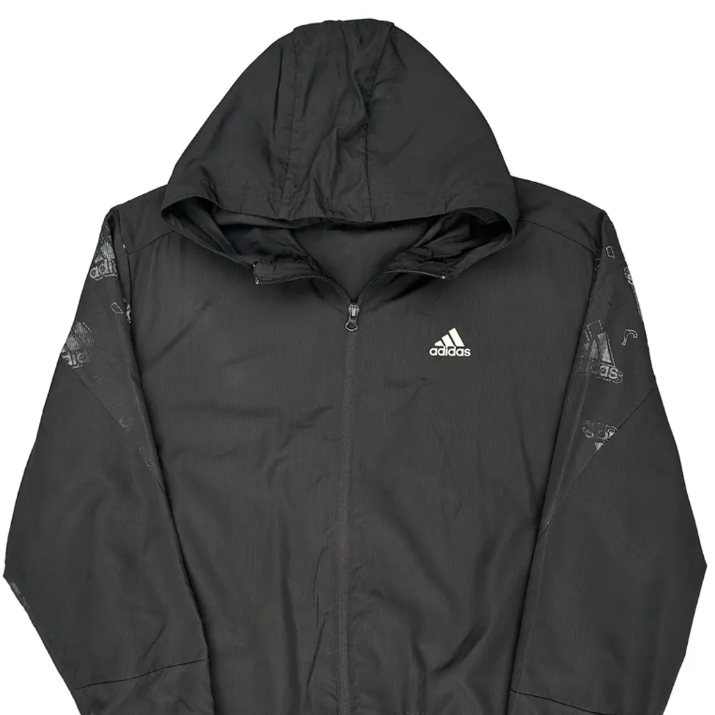 Adidas Windbreaker - Large Black Polyester - Image 5