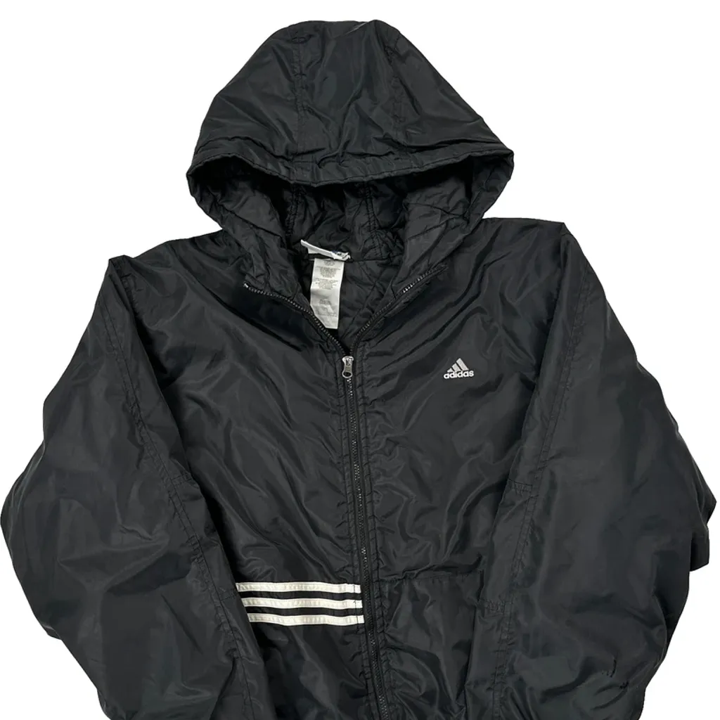Adidas Windbreaker - Medium Black Nylon - Image 5