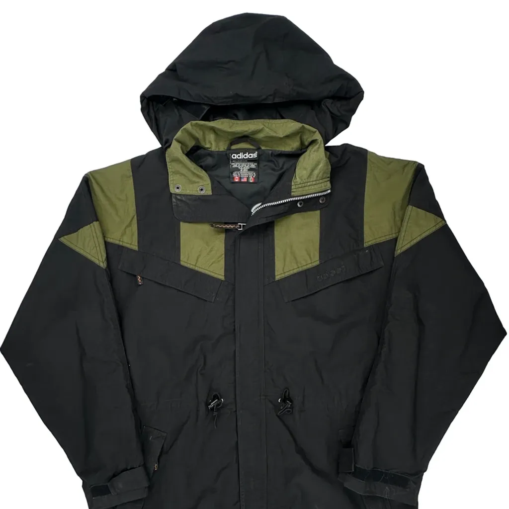 Adidas Windbreaker - Medium Black Nylon - Image 4