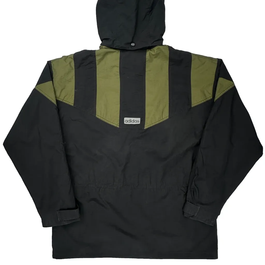 Adidas Windbreaker - Medium Black Nylon - Image 6