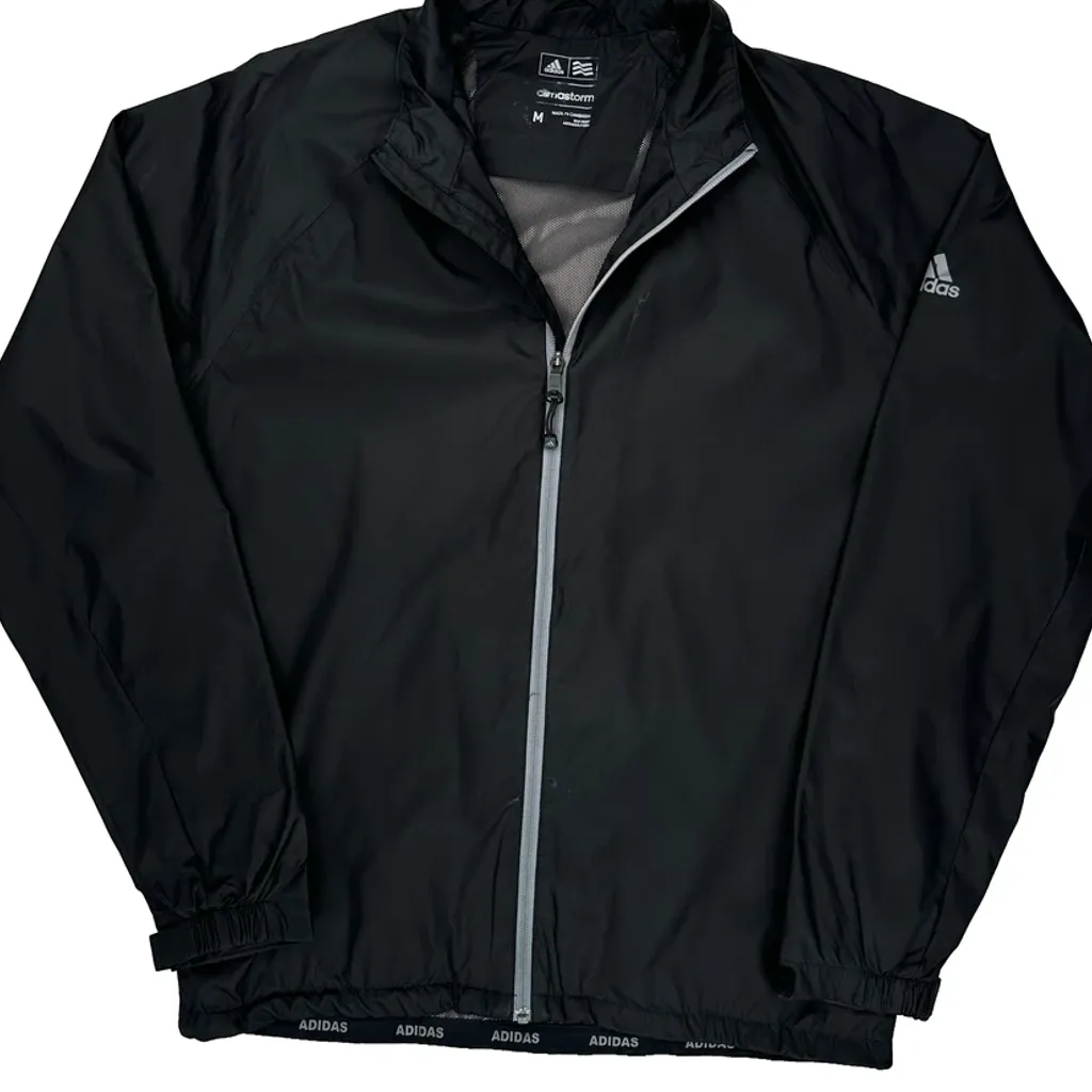 Adidas Windbreaker - Medium Black Polyester - Image 4