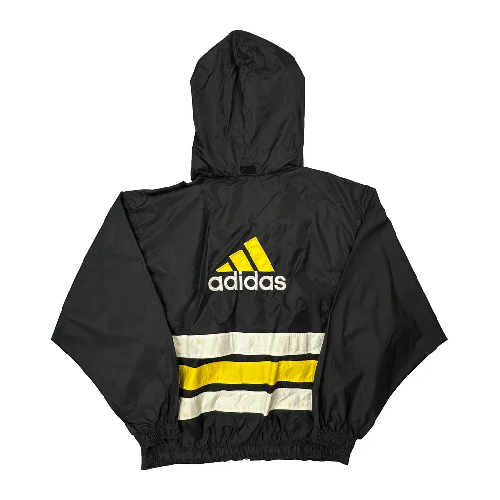 Adidas Windbreaker - XL Black Polyester - Image 2
