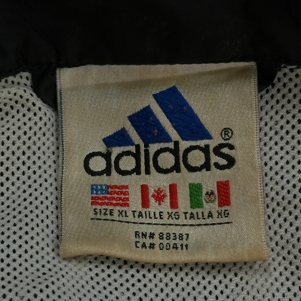 Adidas Windbreaker - XL Black Polyester - Image 3