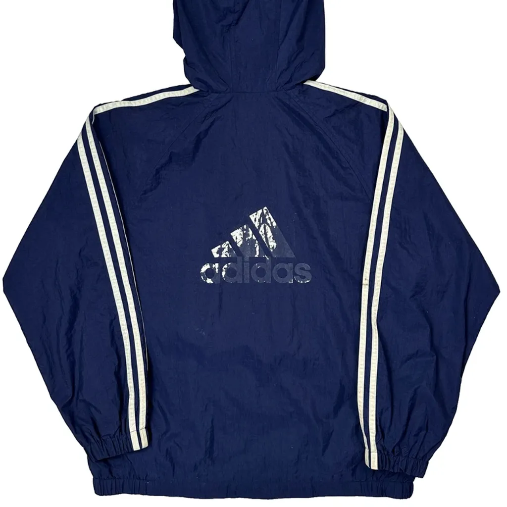 Adidas Windbreaker - Large Blue Polyester - Image 7