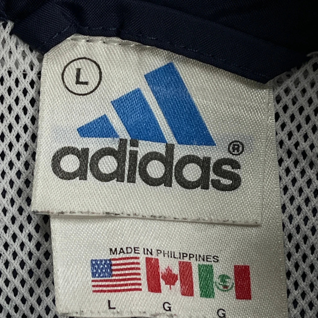 Adidas Windbreaker - Large Blue Polyester - Image 3