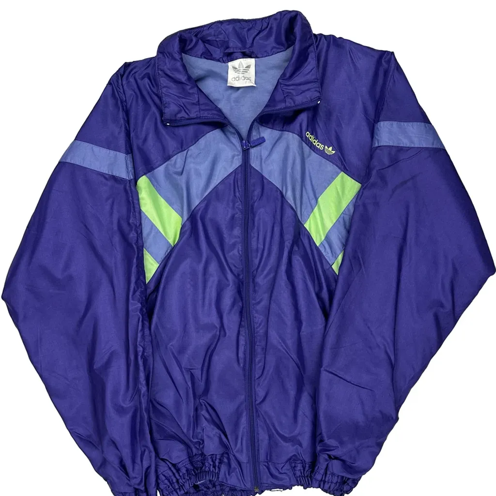 Adidas Windbreaker - Medium Blue Polyester - Image 6