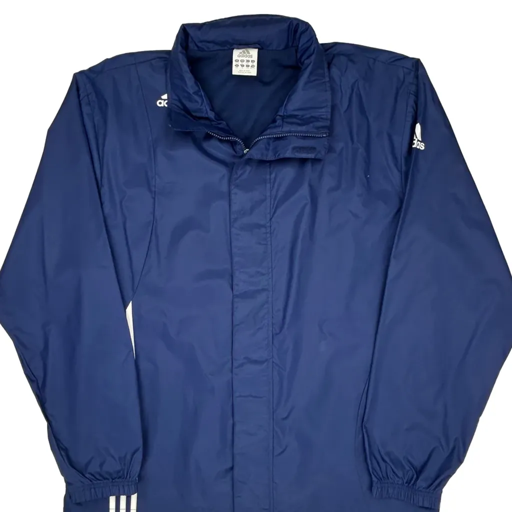 Adidas Windbreaker - XL Blue Polyester - Image 4