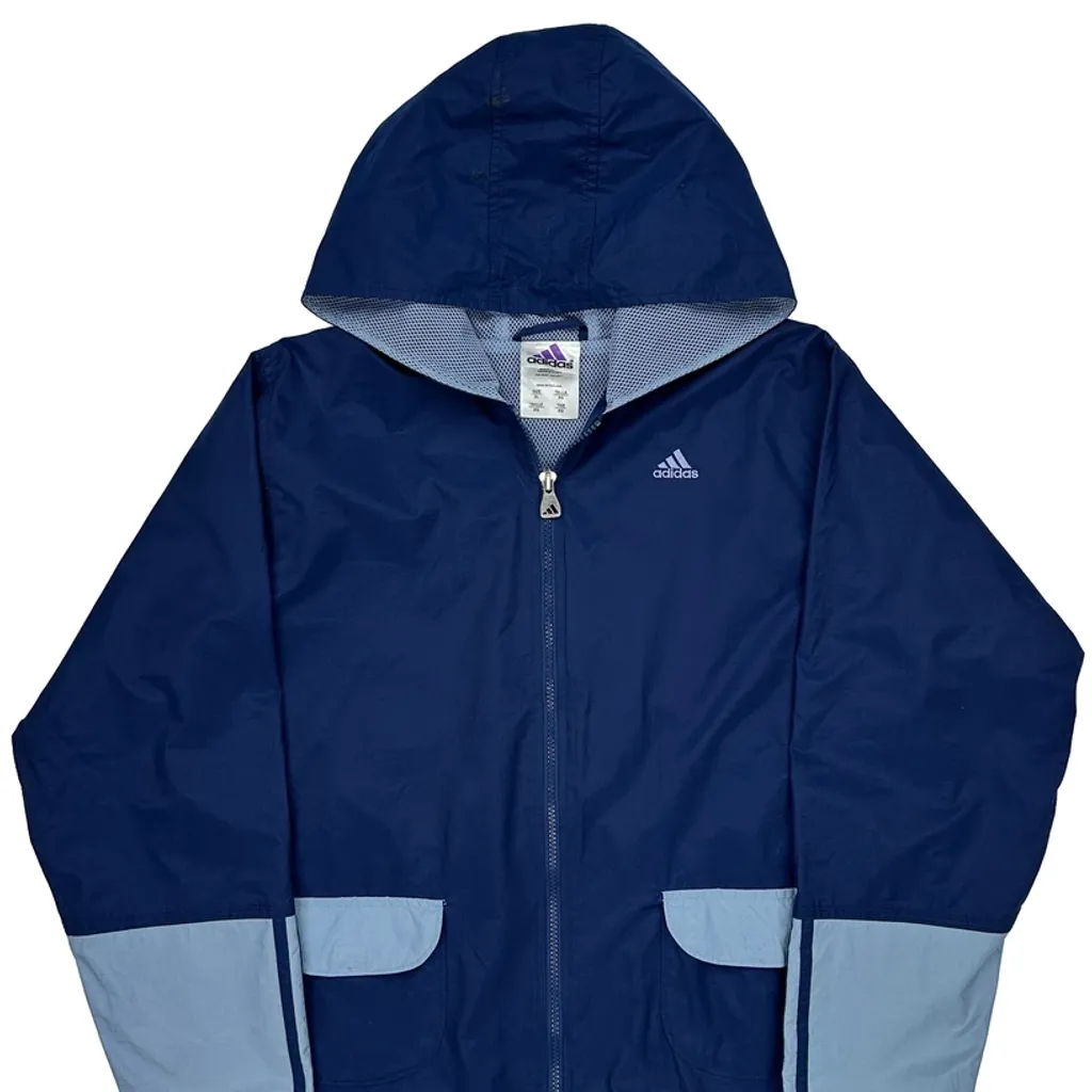 Adidas Windbreaker - XL Blue Polyester - Image 4