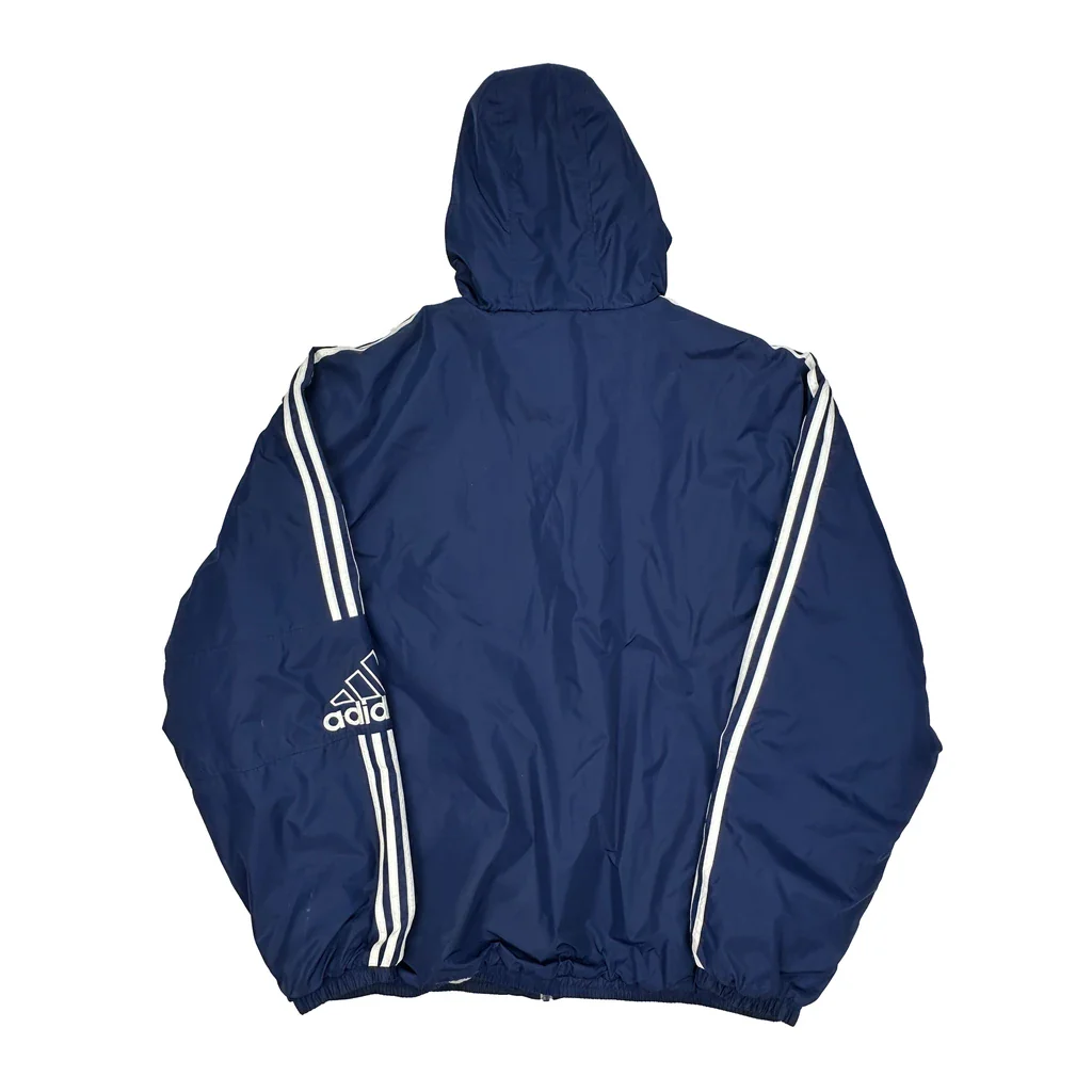 Adidas Windbreaker - 2XL Blue Polyester - Image 2