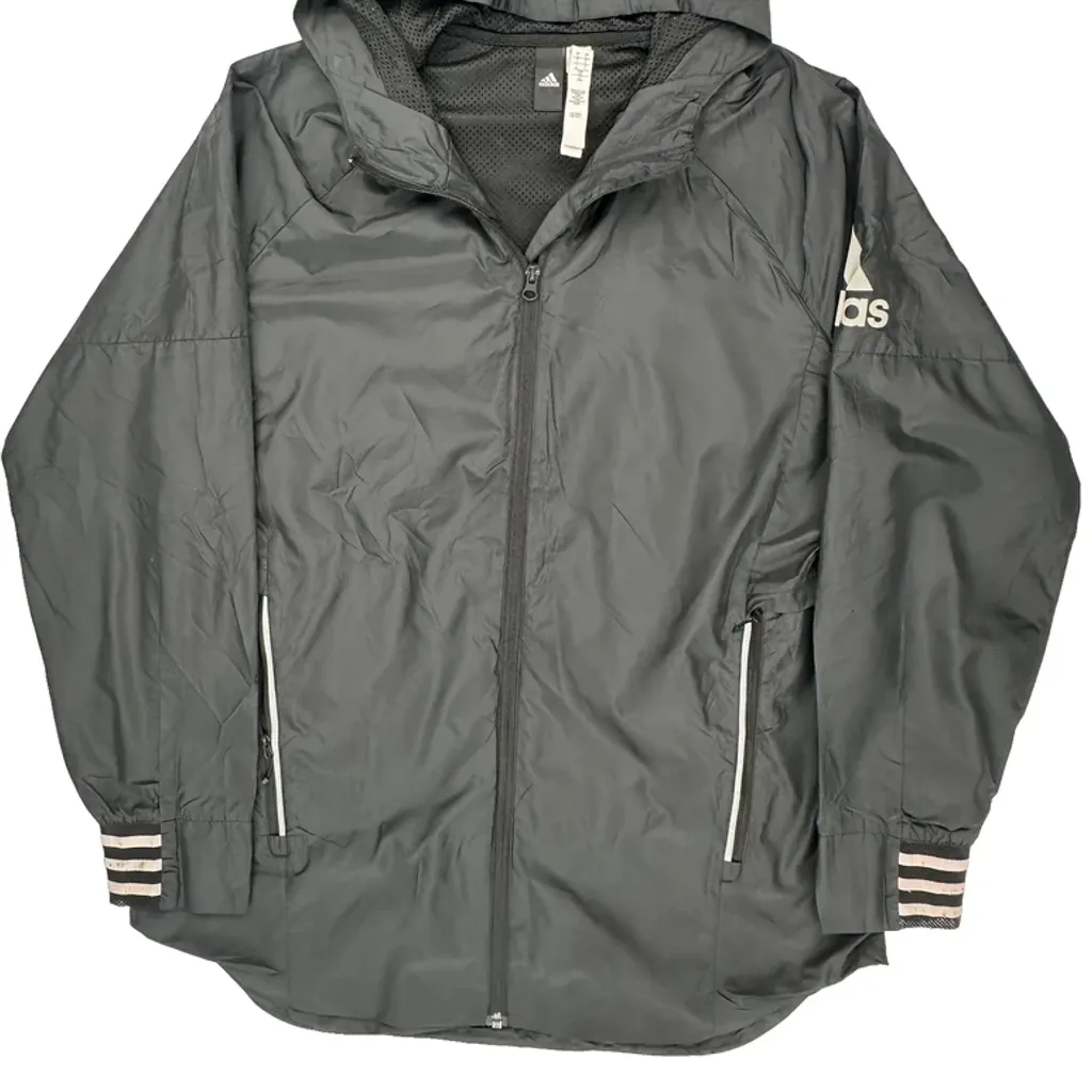 Adidas Windbreaker - Large Gray Polyester - Image 4
