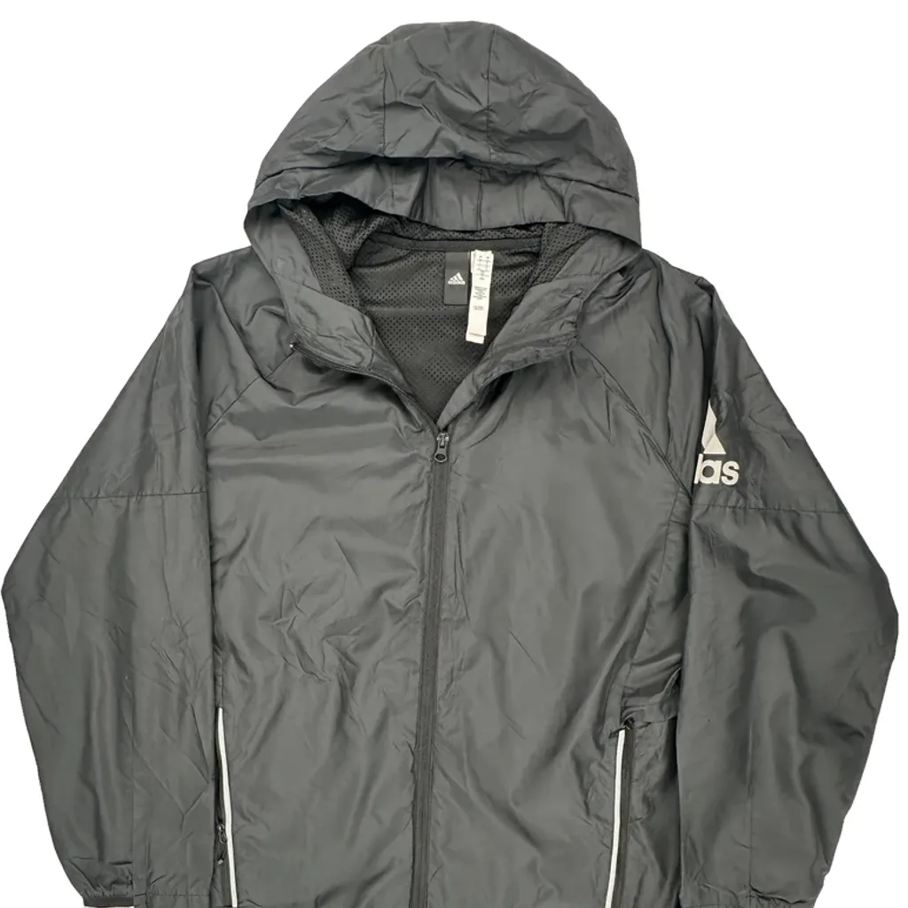 Adidas Windbreaker - Large Gray Polyester - Image 5