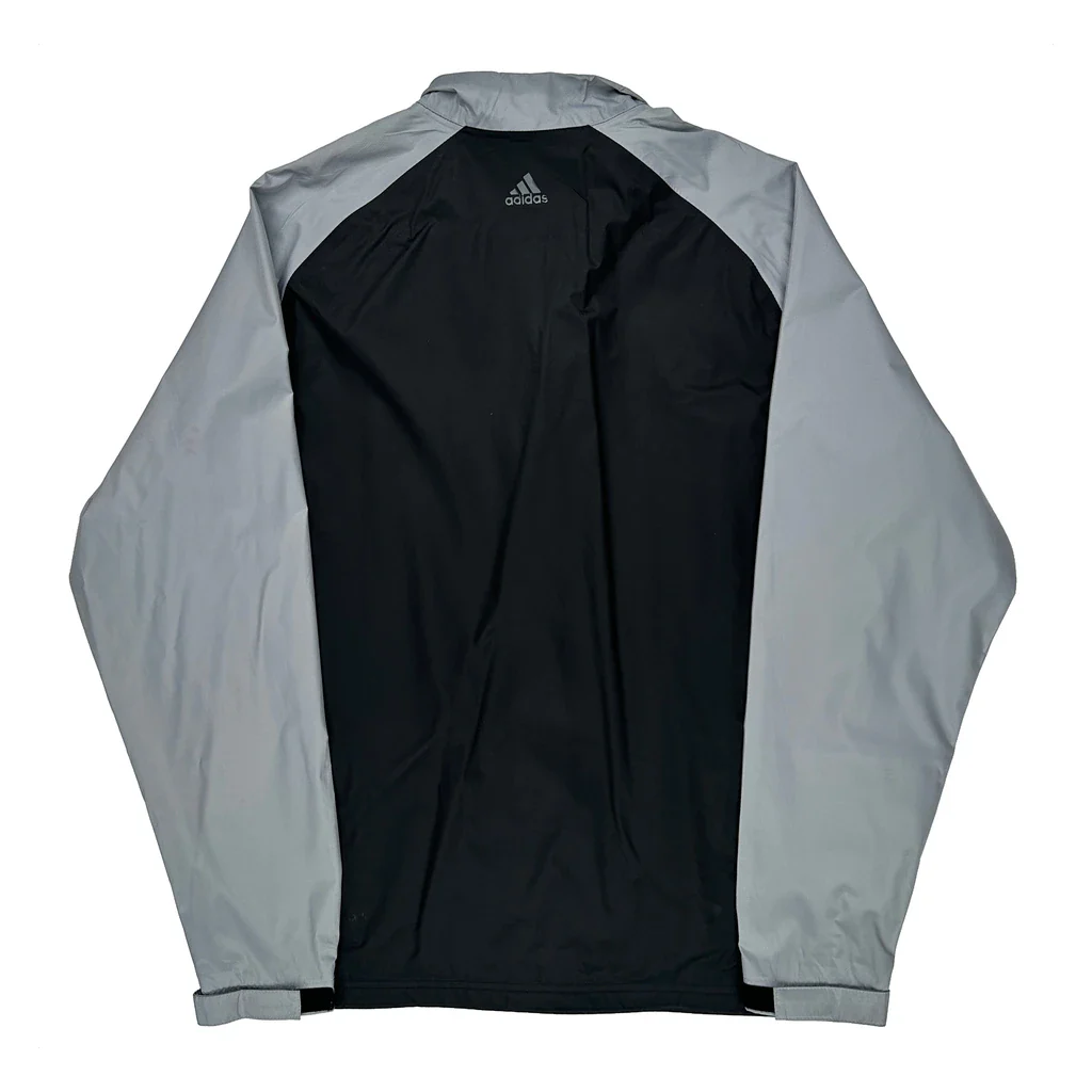 Adidas Windbreaker - Large Gray Polyester - Image 2