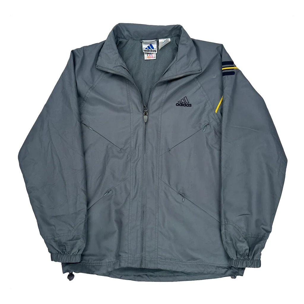 Adidas Windbreaker - Medium Gray Polyester