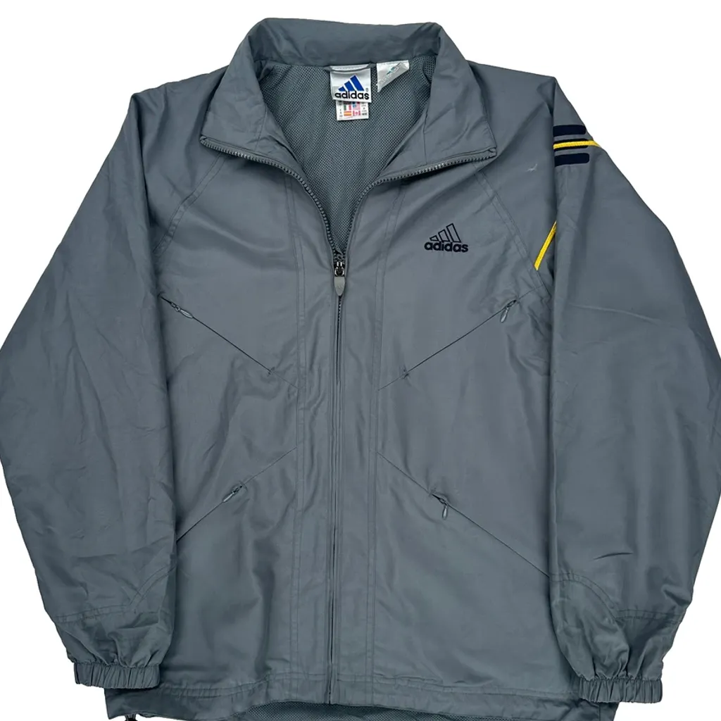 Adidas Windbreaker - Medium Gray Polyester - Image 5