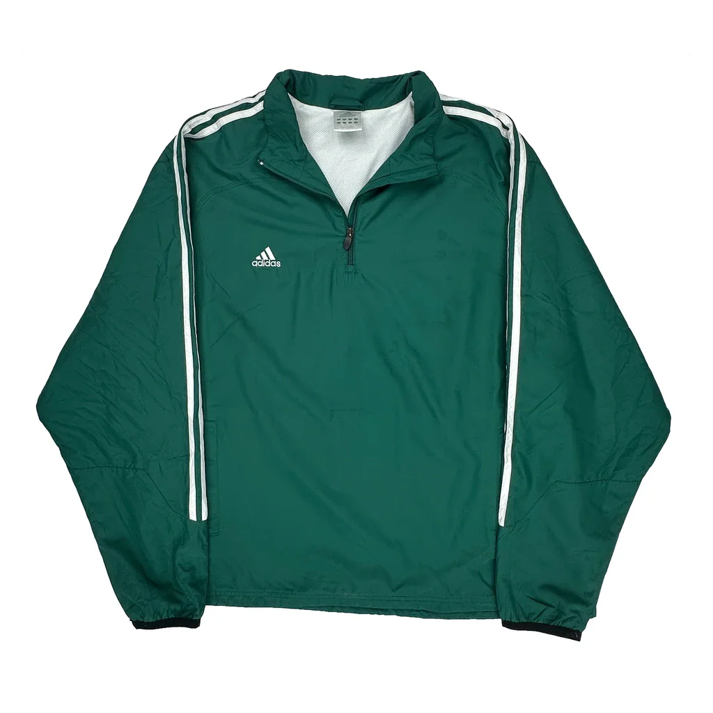 Adidas Windbreaker - 2XL Green Polyester