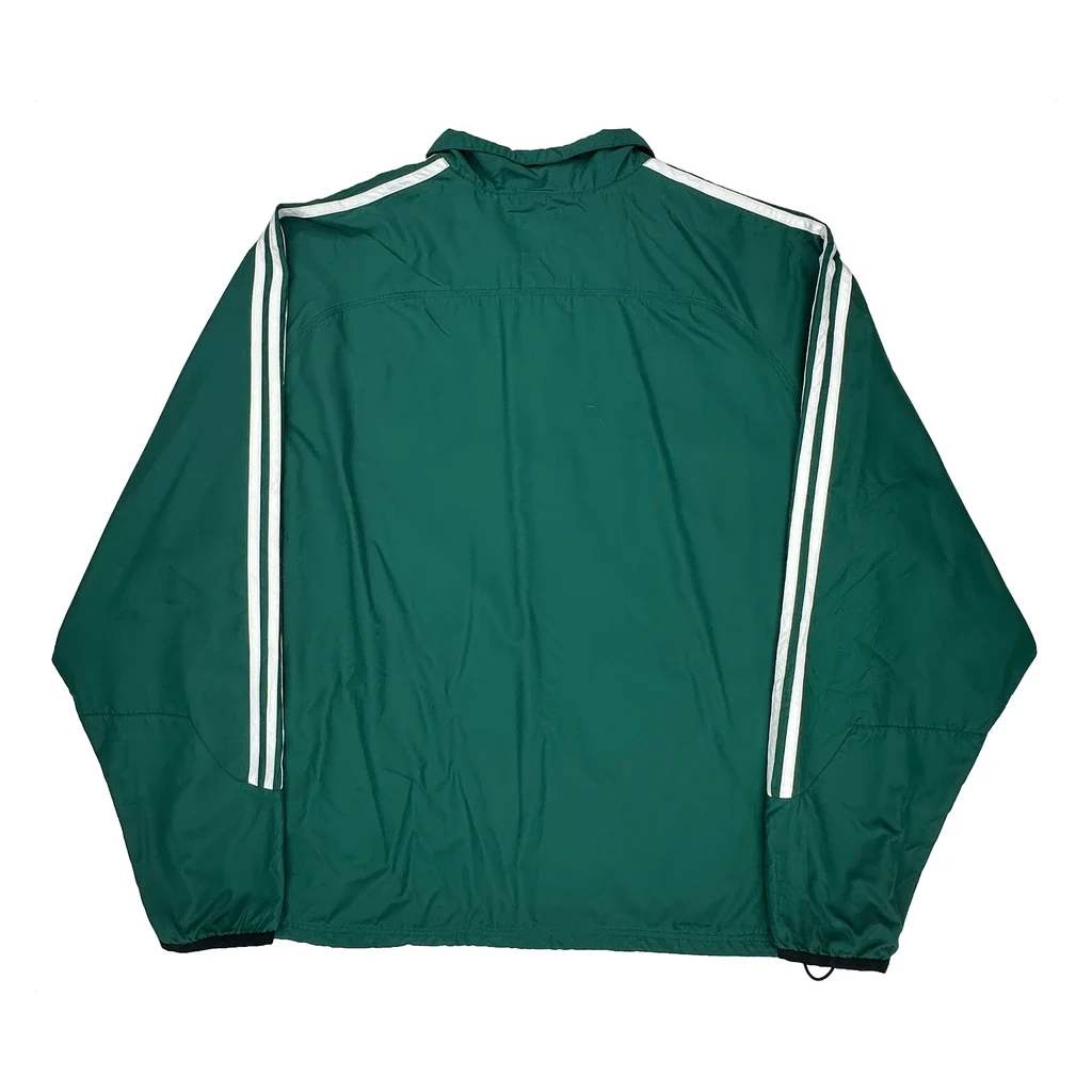 Adidas Windbreaker - 2XL Green Polyester - Image 2