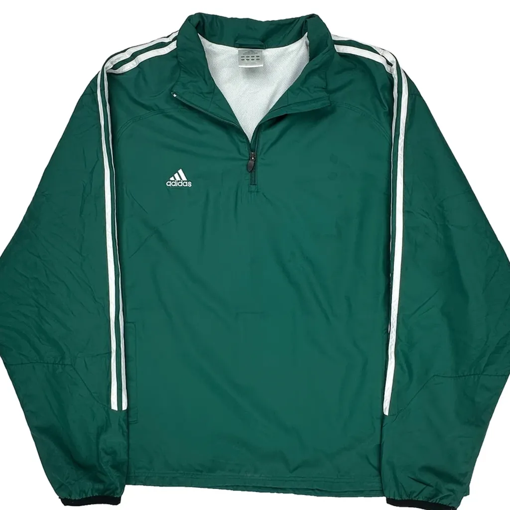 Adidas Windbreaker - 2XL Green Polyester - Image 5