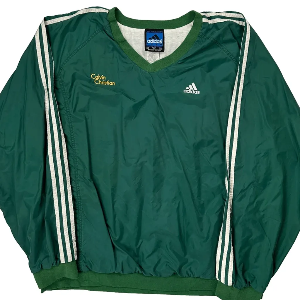 Adidas Windbreaker - 2XL Green Nylon - Image 5