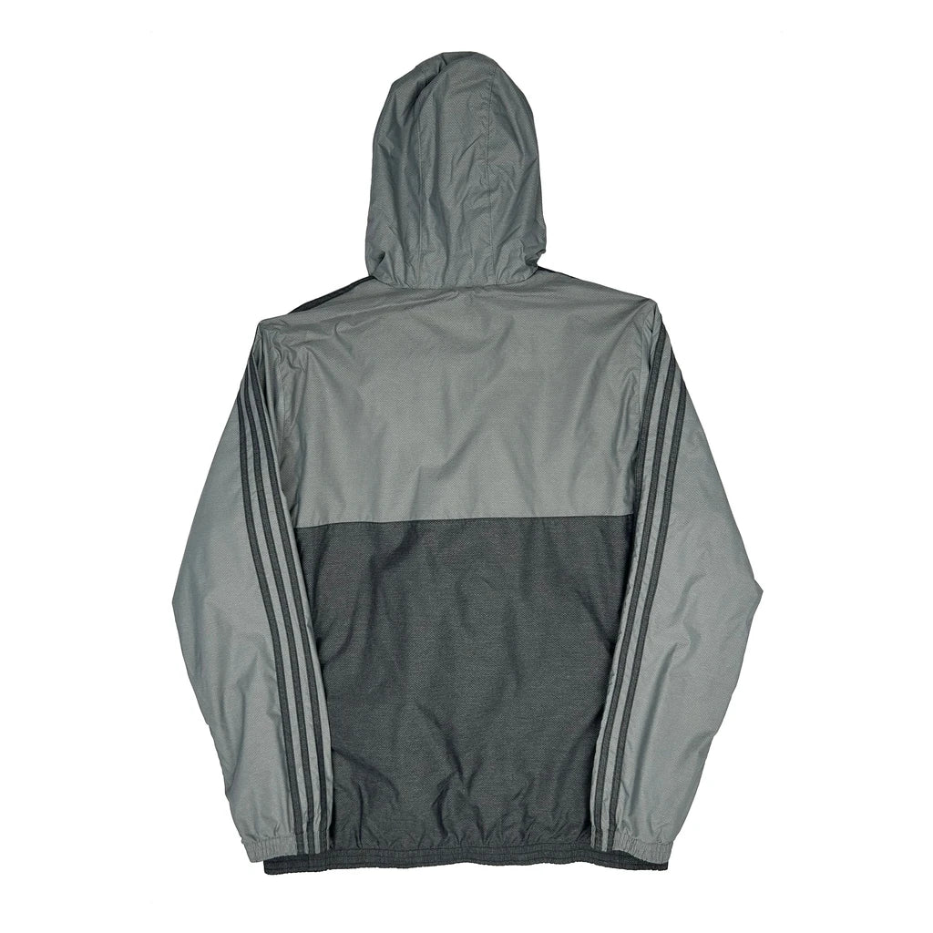 Adidas Windbreaker - Large Grey Polyester - Image 2