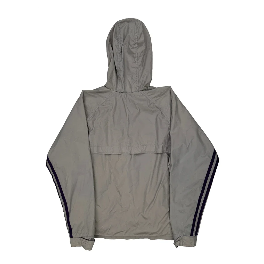 Adidas Windbreaker - Small Grey Polyester - Image 2