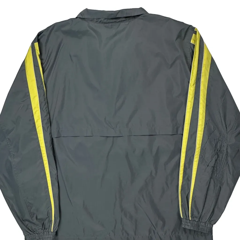 Adidas Striped Windbreaker - XL Grey Polyester - Image 6
