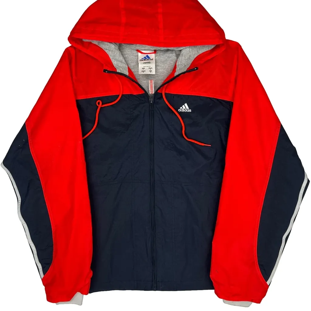 Adidas Windbreaker - Large Navy Polyester - Image 4