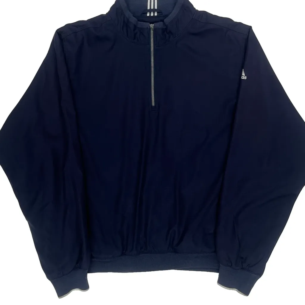 Adidas Windbreaker - Large Navy Polyester - Image 4