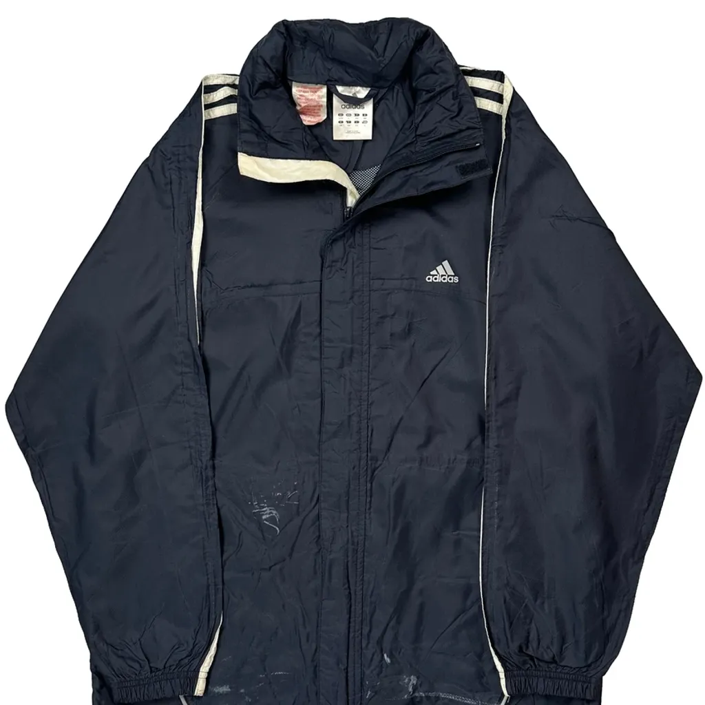 Adidas Windbreaker - Large Navy Polyester - Image 5
