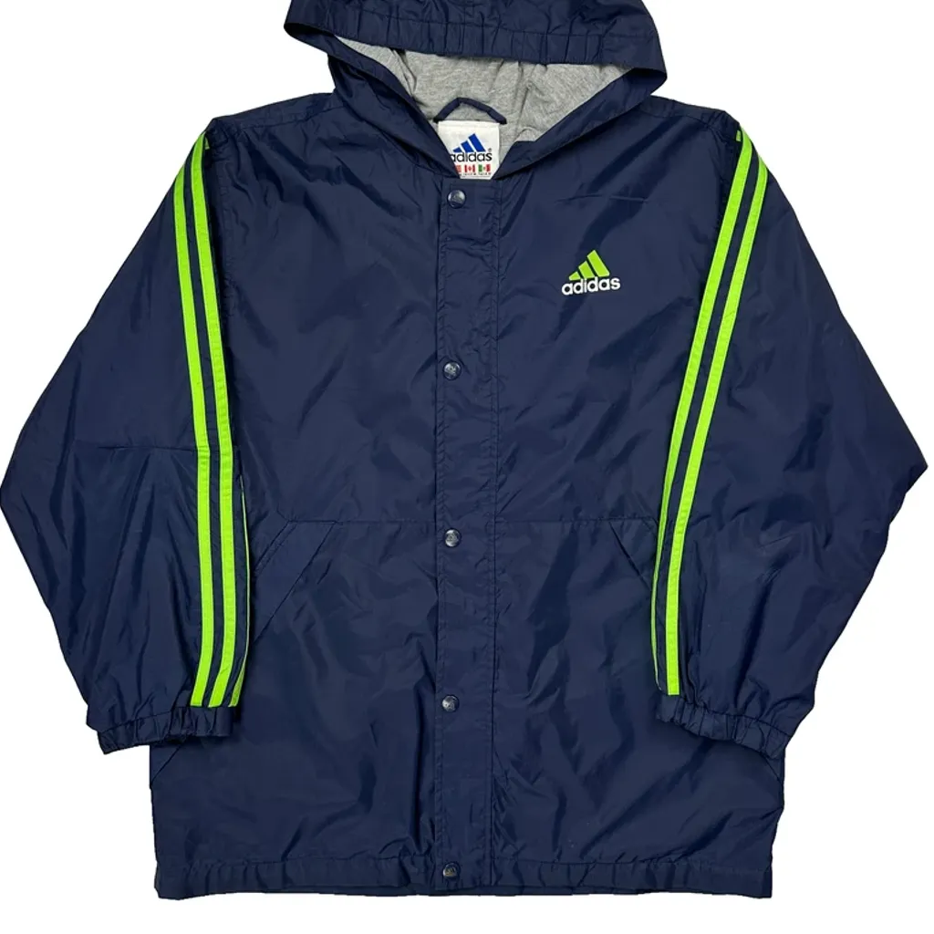 Adidas Windbreaker - Medium Navy Polyester - Image 4